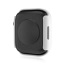 Life Waterproof Frosted 2 in 1 PC Frame + Tempered Glass Protective Case For Apple Watch Series 7 45mm(White)