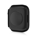 Life Waterproof Frosted 2 in 1 PC Frame + Tempered Glass Protective Case For Apple Watch Series 7 45mm(Black)