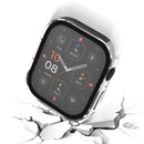 Life Waterproof Frosted 2 in 1 PC Frame + Tempered Glass Protective Case For Apple Watch Series 7 45mm(Transparent)