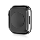 Life Waterproof Frosted 2 in 1 PC Frame + Tempered Glass Protective Case For Apple Watch Series 6 / 5 / 4 / SE 44mm(Silver)
