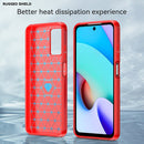 For Xiaomi Redmi 10 Prime 2022 Brushed Texture Carbon Fiber TPU Case(Red)