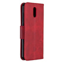 For Nokia 2.3 Retro Lambskin Texture Pure Color Horizontal Flip PU Leather Case with Holder & Card Slots & Wallet & Lanyard(Red)