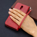 For Nokia 2.3 Retro Lambskin Texture Pure Color Horizontal Flip PU Leather Case with Holder & Card Slots & Wallet & Lanyard(Red)