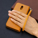 For Nokia 2.3 Retro Lambskin Texture Pure Color Horizontal Flip PU Leather Case with Holder & Card Slots & Wallet & Lanyard(Yellow)