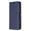 For Nokia 2.3 Retro Lambskin Texture Pure Color Horizontal Flip PU Leather Case with Holder & Card Slots & Wallet & Lanyard(Blue)