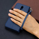 For Nokia 2.3 Retro Lambskin Texture Pure Color Horizontal Flip PU Leather Case with Holder & Card Slots & Wallet & Lanyard(Blue)