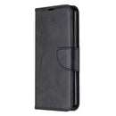 For Nokia 2.3 Retro Lambskin Texture Pure Color Horizontal Flip PU Leather Case with Holder & Card Slots & Wallet & Lanyard(Black)