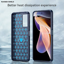 For Xiaomi Redmi Note 11 Pro / Note 11 Pro+ Brushed Texture Carbon Fiber TPU Case(Navy Blue)
