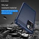 For Xiaomi Redmi Note 11 Pro / Note 11 Pro+ Brushed Texture Carbon Fiber TPU Case(Navy Blue)