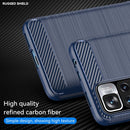 For Xiaomi Redmi Note 11 Pro / Note 11 Pro+ Brushed Texture Carbon Fiber TPU Case(Navy Blue)