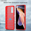 For Xiaomi Redmi Note 11 Pro / Note 11 Pro+ Brushed Texture Carbon Fiber TPU Case(Red)