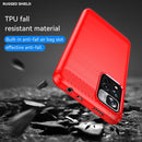 For Xiaomi Redmi Note 11 Pro / Note 11 Pro+ Brushed Texture Carbon Fiber TPU Case(Red)