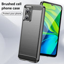 For Xiaomi Redmi 10 5G Brushed Texture Carbon Fiber TPU Case(Black)