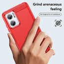 For Xiaomi Redmi 10 Prime+ 5G Brushed Texture Carbon Fiber TPU Case(Red)