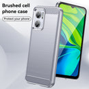 For Xiaomi Redmi 10 Prime+ 5G Brushed Texture Carbon Fiber TPU Case(Grey)