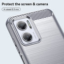 For Xiaomi Redmi 10 Prime+ 5G Brushed Texture Carbon Fiber TPU Case(Grey)