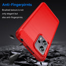 For Xiaomi Redmi Note11T Pro+ 5G Brushed Texture Carbon Fiber TPU Case(Red)
