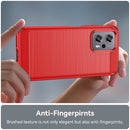 For Xiaomi Redmi Note11T Pro+ 5G Brushed Texture Carbon Fiber TPU Case(Red)