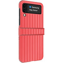 For Samsung Galaxy Z Flip4 5G IMAK JS-3 Series Colorful Vertical Stripe PC Case(Red)