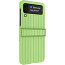 For Samsung Galaxy Z Flip4 5G IMAK JS-3 Series Colorful Vertical Stripe PC Case(Green)