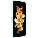For Samsung Galaxy Z Flip4 5G IMAK JS-3 Series Colorful Vertical Stripe PC Case(Light Blue)