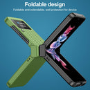 For Samsung Galaxy Z Flip4 5G IMAK JS-3 Series Colorful Vertical Stripe PC Case(Green)