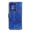 For Huawei P40 Pro+ Retro Crazy Horse Texture Horizontal Flip Leather Case with Holder & Card Slots & Photo Frame & Wallet(Blue)