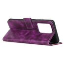 For Huawei P40 Pro+ Retro Crazy Horse Texture Horizontal Flip Leather Case with Holder & Card Slots & Photo Frame & Wallet(Purple)