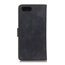 For iPhone SE 2022 / SE 2020 Retro Texture PU + TPU Horizontal Flip Leather Case with Holder & Card Slots & Wallet(Black)
