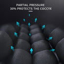 JFT BC-322 Motorcycle Rear Seat Shock Absorbing Inflatable Seat Cushion(Black)
