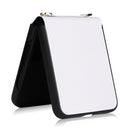 For Samsung Galaxy Z Flip4 Twill Texture Leather Phone Case with Lanyard(White)