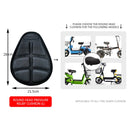 JFT Shock-absorbing Anti-skid Bicycle Saddle Riding Equipment, Size:L(Black)