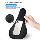 JFT Shock-absorbing Anti-skid Bicycle Saddle Riding Equipment, Size:L(Black)