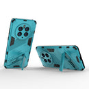 For Huawei Mate 50 Pro Punk Armor 2 in 1 PC + TPU Shockproof Phone Case with Invisible Holder(Blue)