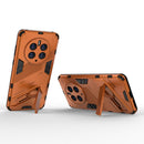 For Huawei Mate 50 Pro Punk Armor 2 in 1 PC + TPU Shockproof Phone Case with Invisible Holder(Orange)