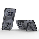 For Huawei Mate 50 Pro Punk Armor 2 in 1 PC + TPU Shockproof Phone Case with Invisible Holder(Grey)