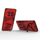 For Huawei Mate 50 Pro Punk Armor 2 in 1 PC + TPU Shockproof Phone Case with Invisible Holder(Red)