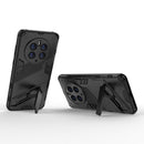 For Huawei Mate 50 Pro Punk Armor 2 in 1 PC + TPU Shockproof Phone Case with Invisible Holder(Black)