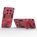 For Huawei Nova Y90/Enjoy 50 Pro Punk Armor 2 in 1 PC + TPU Shockproof Phone Case with Invisible Holder(Light Red)