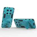 For Huawei Nova Y90/Enjoy 50 Pro Punk Armor 2 in 1 PC + TPU Shockproof Phone Case with Invisible Holder(Blue)