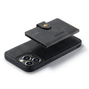 For iPhone 14 Pro JEEHOOD Retro Magnetic Detachable Leather Phone Case(Black)