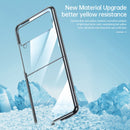 For Samsung Galaxy Z Flip4 SULADA Shockproof Plating PC Transparent Protective Case(Black)