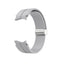 For Samsung Galaxy Watch5 40&44mm / Pro 45mm Folding Silver Buckle Silicone Watch Band(Grey)