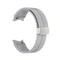 For Samsung Galaxy Watch5 40&44mm / Pro 45mm Folding Silver Buckle Silicone Watch Band(Grey)