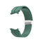 For Samsung Galaxy Watch5 40&44mm / Pro 45mm Folding Silver Buckle Silicone Watch Band(Army Green)