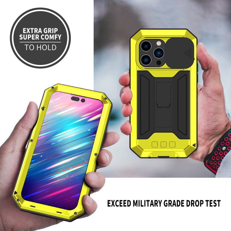 For iPhone 14 Pro Max R-JUST Shockproof Waterproof Dust-proof Case (Yellow)