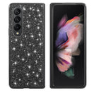 For Samsung Galaxy Z Fold4 Glitter Powder Shockproof TPU Protective Case(Black)