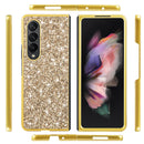 For Samsung Galaxy Z Fold4 Glitter Powder Shockproof TPU Protective Case(Blue)