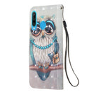 For Huawei P30 Lite 3D Painting Horizontal Flip Leather Case with Holder & Card Slot & Wallet & Lanyard (Cute Owl)