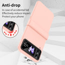 For Samsung Galaxy Z Flip4 Skin Feel Macaron Three-piece Set Phone Case(Pink)